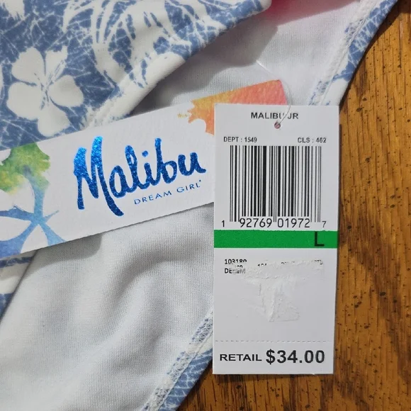 Malibu NWT Floral Bikini Bottoms - Picture 2 of 5